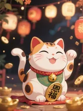 縁起物の招き猫·チャレンジ の投稿作品