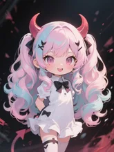 小悪魔ちゃんがパステルカラーに🌈