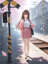 桜舞う頃 — ニシナさんのAIイラスト