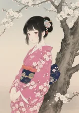 梅小町 — 着物・和装のAIイラスト|SUPPART