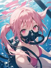 悪魔ちゃん潜る……ε( ε•.•)э。゜