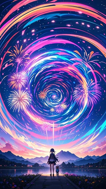 渦潮花火