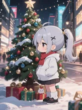 早く来すぎた…かな — クリスマスイラストのAIイラスト|SUPPART