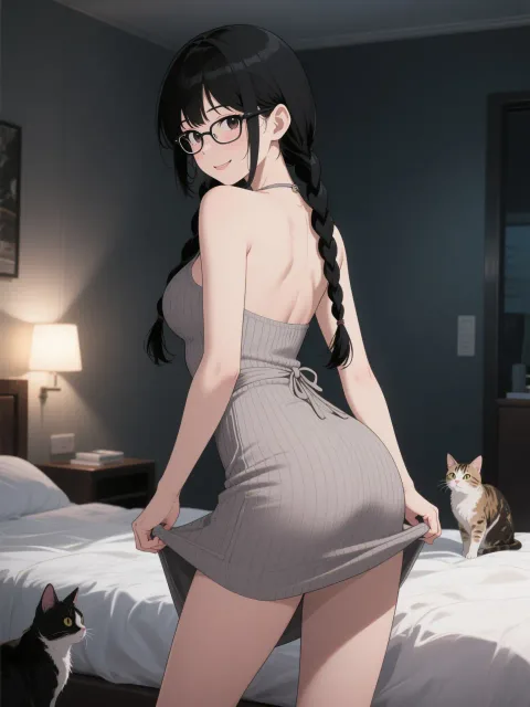 「穂蔵 灯子(ほのぐら とうこ)」と短いスカート