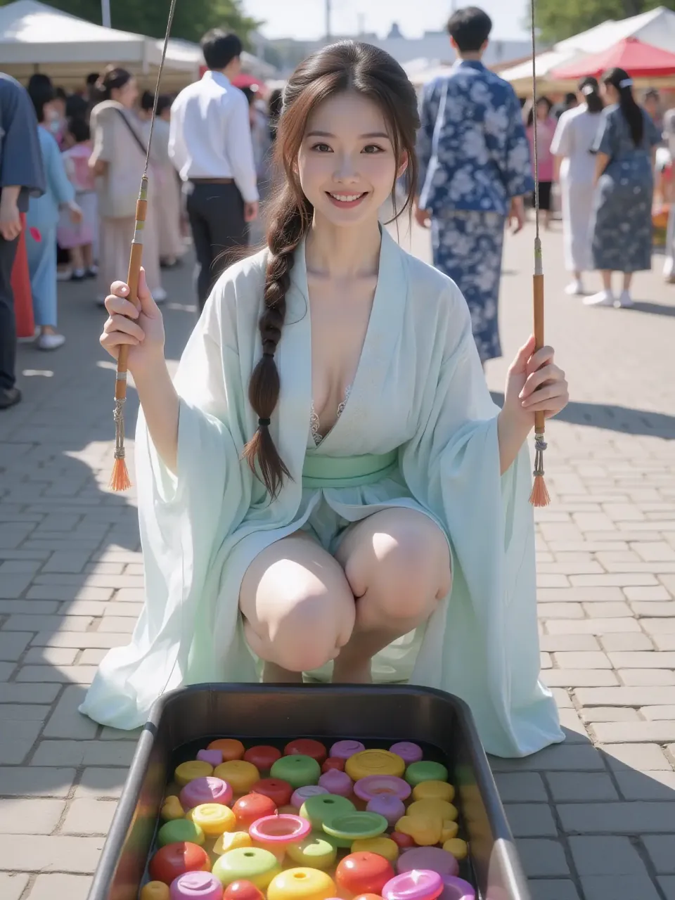 パラレルワールドではヨーヨー釣りはこんなのだって