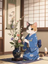 生け花ですにゃん🐱