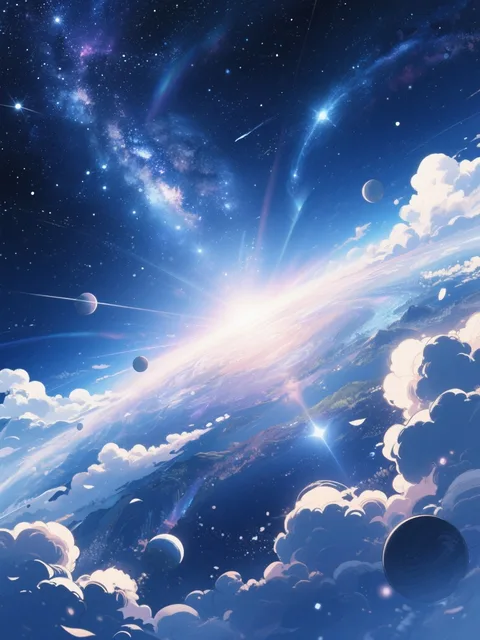 宇宙の中で