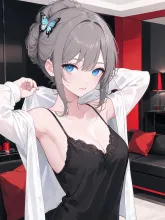 モダンな部屋で