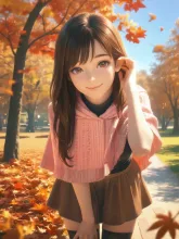 ポンチョ·秋の並木道で の投稿作品