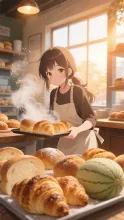朝焼けのパン屋さん·チャレンジ の投稿作品