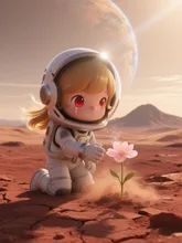 初めての、花を見つけた……