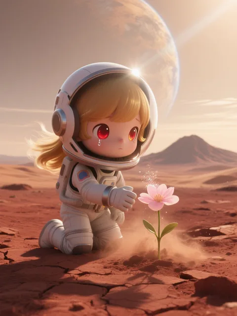 初めての、花を見つけた……