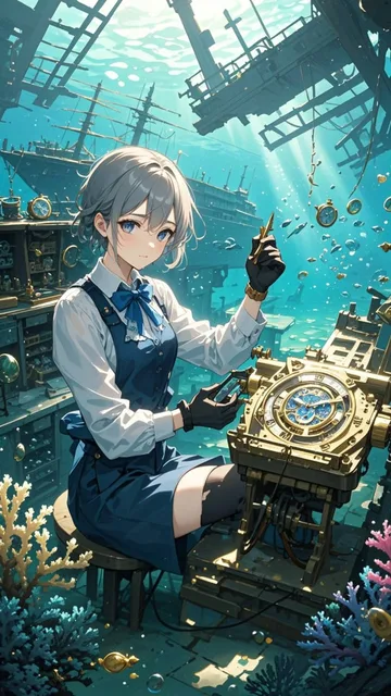海底の時計工房:沈没船の中で時計職人が水中時計を作り続けてい…