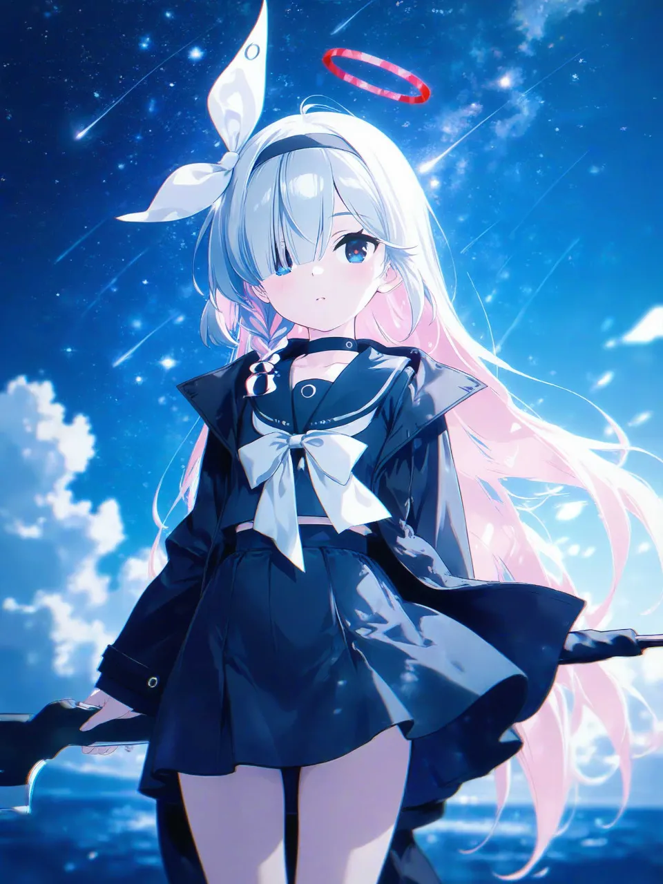 「先生、流れ星ですよ。」 — 自己満工房さんのAIイラスト