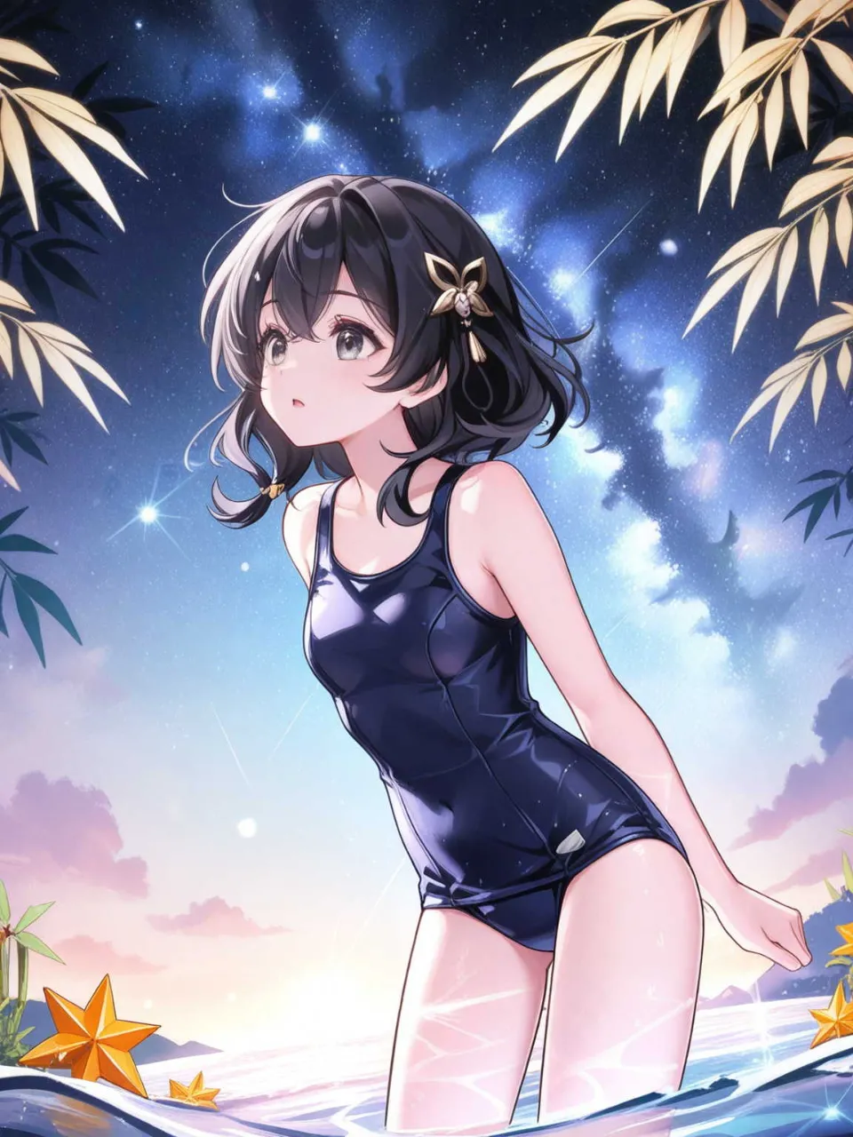 天の川で泳ぐ練習