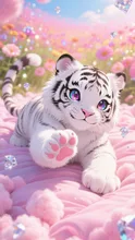 ピンクの肉球でアピール
