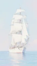 白い船