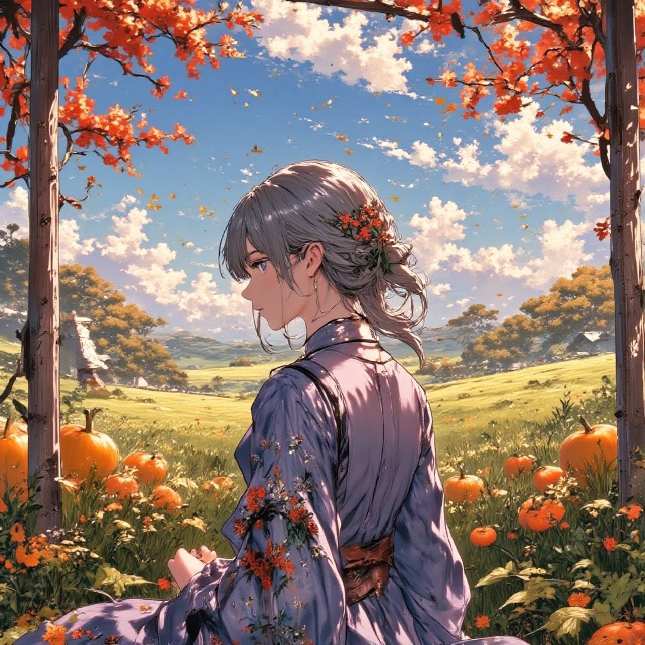 カボチャ畑 — ゴンさんのAIイラスト