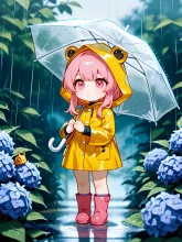 雨の日·濡れても濡れなくても の投稿作品