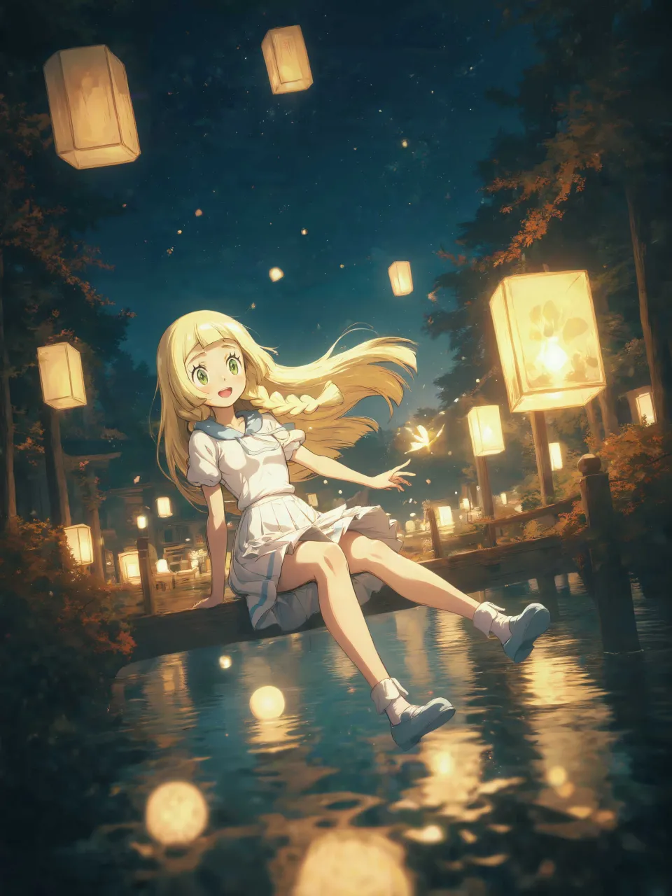 神秘的な灯籠流しの世界へ