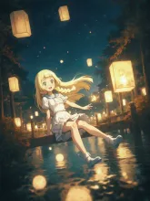 神秘的な灯籠流しの世界へ
