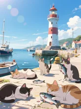 とある猫島の昼下がり