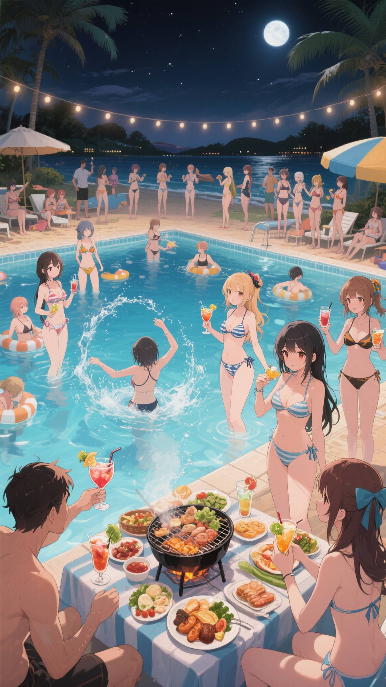 ナイトプールパーティ🍸👙🎀👙🍸