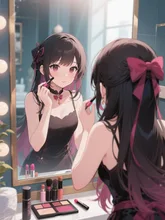 可愛い私に変身中