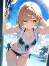 夕立？シャワーの稚奈。