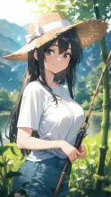 鮎釣りの清流·初夏チャレンジ の投稿作品