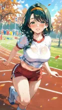 体育祭、親子競技に参加したお母さん。娘「お母さん、結局着替えなかったのね・・・」