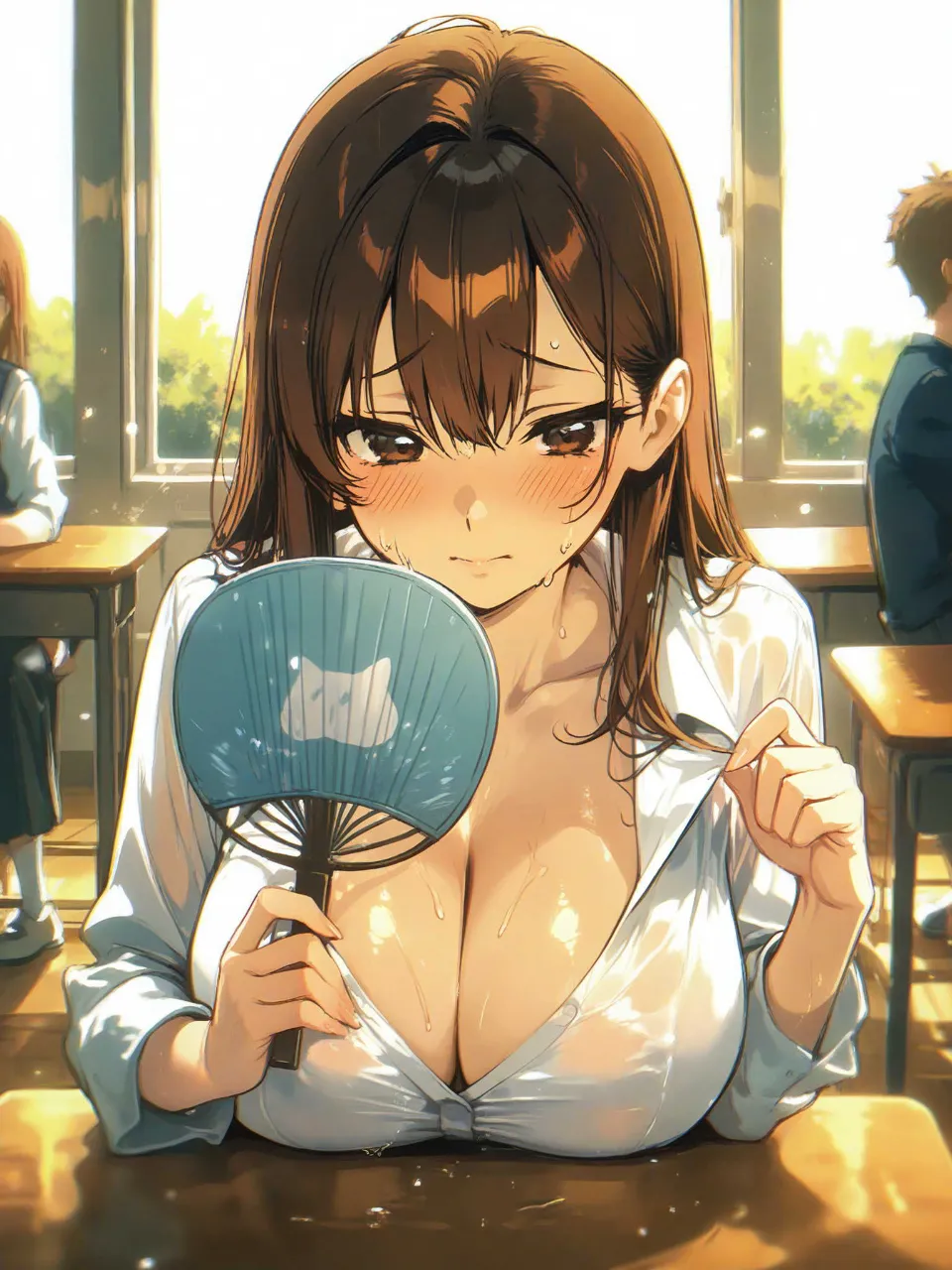 「あっつぅー💦」『ゆ、ゆま、少しは恥じらいなさいってば❗️』「えぇー?」