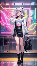 Cyberpunk Schoolgirl