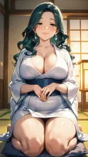 行燈の明かりに照らされて