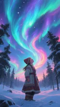 サーミ族の少女