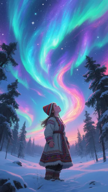 サーミ族の少女