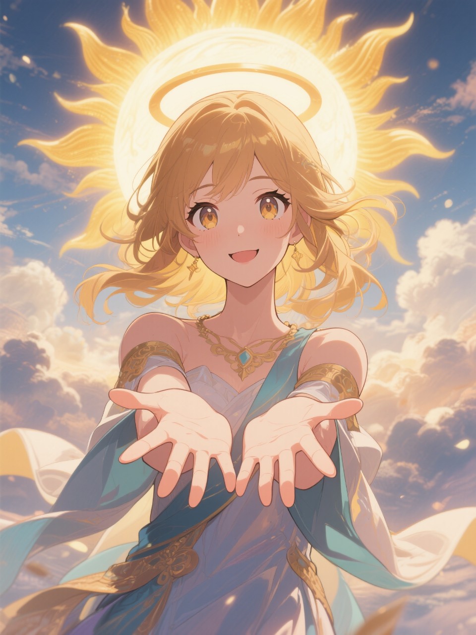 太陽の女神からの祝福。