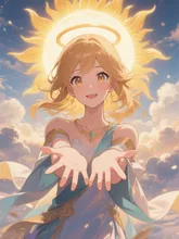 太陽の女神からの祝福。
