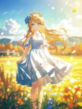 竜胆の擬人化·秋の野の青 の投稿作品
