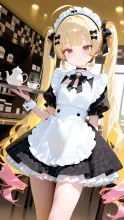 メイドカフェでの黄色ちゃん