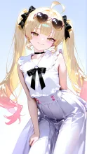 夏コーデ黄色ちゃん