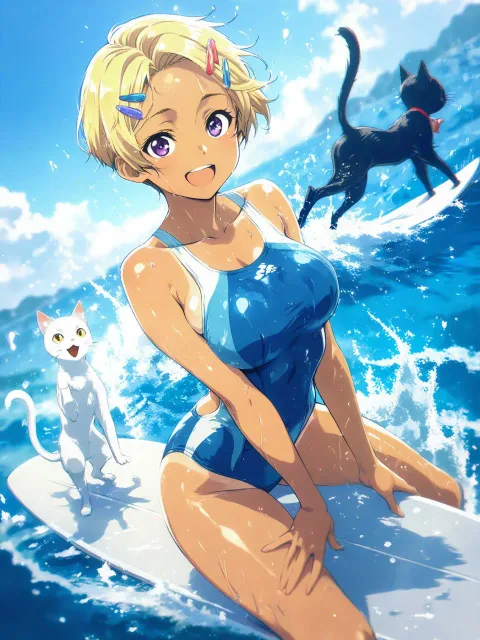 エリザベス・ローゼンクロイツ・安倍のサーフィン