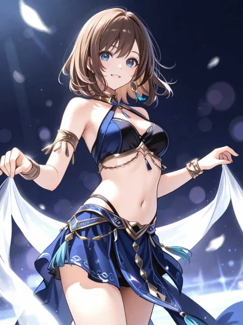 FF10-2のユウナの最初の踊り子の格好