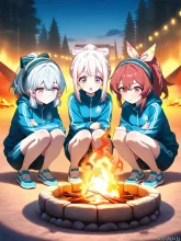 林間学校の夜③ — ジャージイラストのAIイラスト｜SUPPART