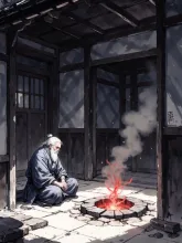 囲炉裏…日本じゃ無いね… — 湯豆腐氷菓さんのAIイラスト