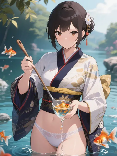 昔の金魚すくいはこうだった?