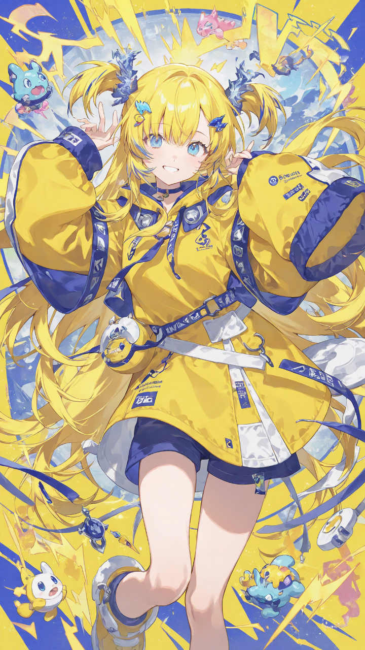 「　ビリビリッ　」 — 白華【はっか】さんのAIイラスト