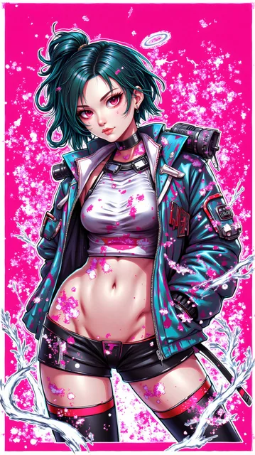 腰から上、美青年sticker style - 画像生成チャレンジ