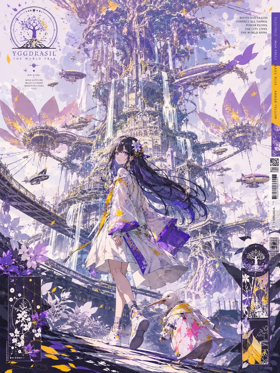 超構造都市 世界樹 — no nameさんのAIイラスト