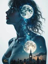 Dreamscape Moonlight Silhouette